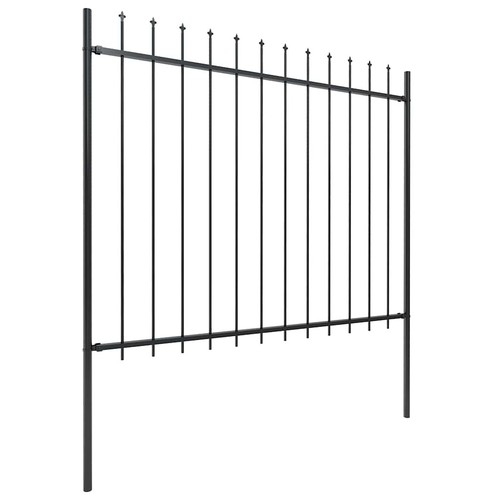 ADAVIN Barriera per animali da giardino con cancello, 101,6 cm (altezza) x 7,6 m (lunghezza), 12 pannelli, in filo metallico antiruggine per cani, conigli, recinzioni per animali domestici, bordo nero