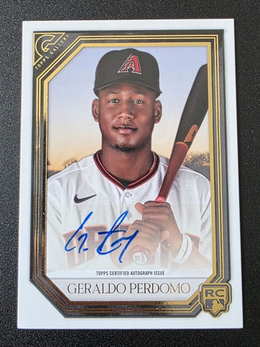 Geraldo Perdomo #RA-GP 2021 Topps Gallery Rookies Autographs card