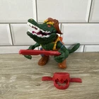 1989 Leatherhead TMNT Teenage Mutant Ninja Turtles 100% Complete Figure NM