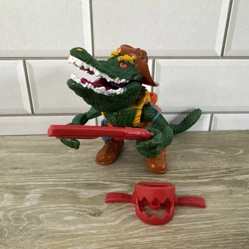 1989 Leatherhead TMNT Teenage Mutant Ninja Turtles 100% Complete Figure NM