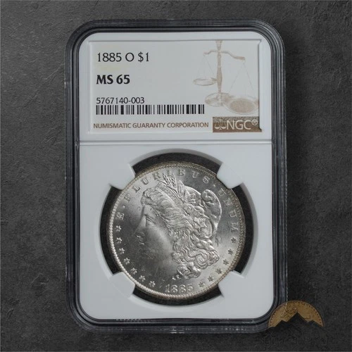 1885-O Morgan Silver Dollar $1 - NGC MS65 - New Orleans