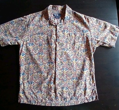 vintage polo ralph lauren caldwell loop collar floral mens sz lg s