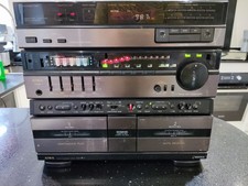 Aiwa CX-77K HiFi Stereo System - Radio - double Cassette working