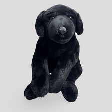 Kids Preferred 2000 Black Labrador Lab Realistic Plush Puppy Dog Floppy VTG 20
