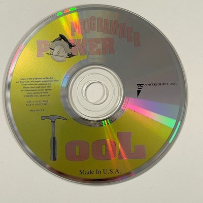 Programmers Power Tools CD-ROM MS-DOS ASM, BASIC, C Software Powersource Inc