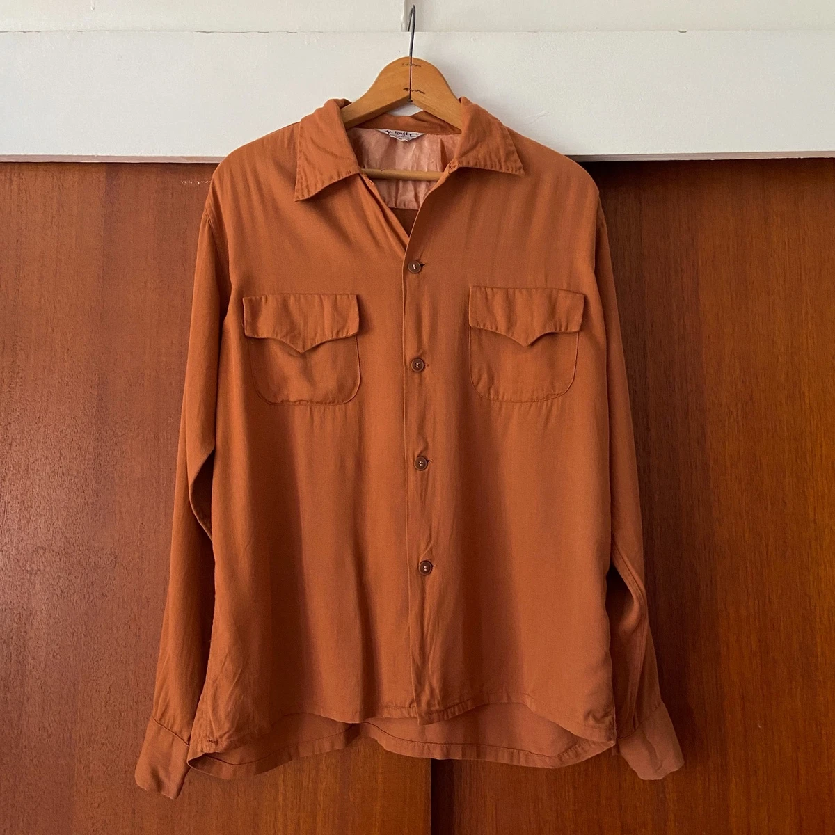 Original Button-Front 1940s Vintage Casual Shirts for Men for sale