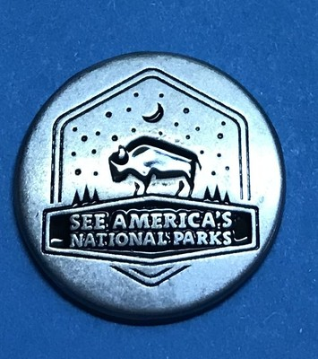 #ad #ad See America#x27;s National Parks Sleepy Bison Collectible Token $2.75