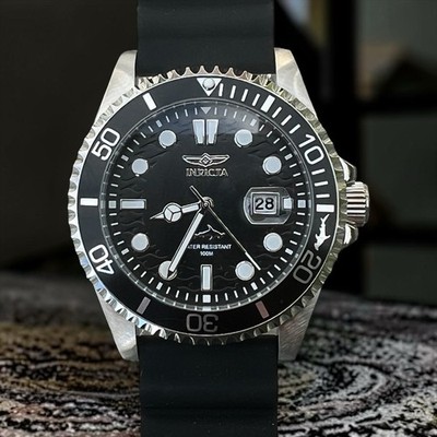 Invicta Pro Diver Shark Men s Watch 43mm Black Dial Stainless Steel Diver 47161