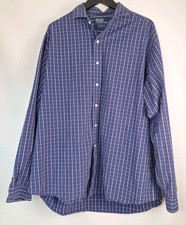 Polo Ralph Lauren Shirt Western Button Blue Classic Fit XL