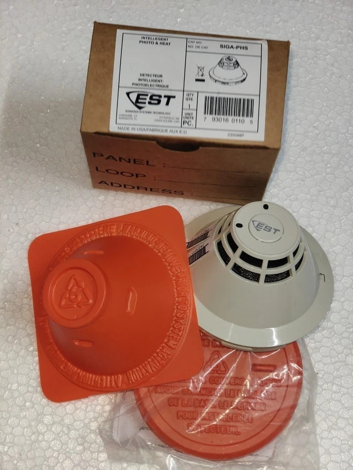 Edwards SIGA-PHS Intelligent Photo Heat Sensor Fire Alarm Detector ...