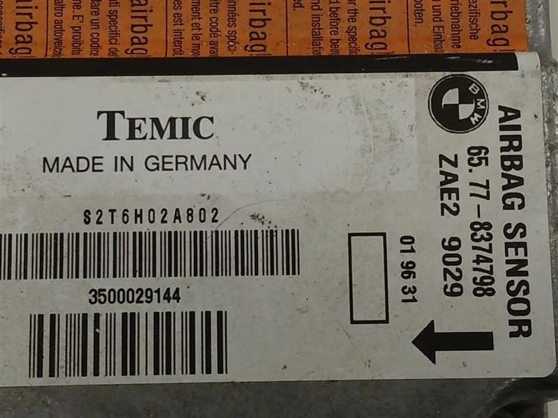 Chasis BMW Z3 96-00 ECM seguridad bajo consola central control principal Foto 3 de 4