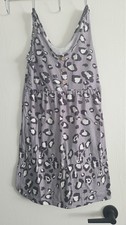 Shein Gray Animal Print Dress Womens Size Small