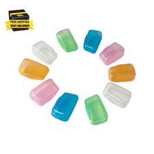 10 Pieces Portable Toothbrush Containers Travel Toothbrush Cap Cover Tooth Brush