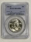 1960 D Franklin Half Dollar PCGS MS64 FBL Silver Coin 50C US Mint