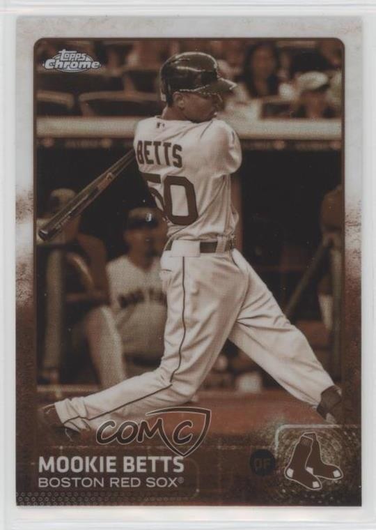2015 Topps Chrome Sepia Refractor Mookie Betts #67