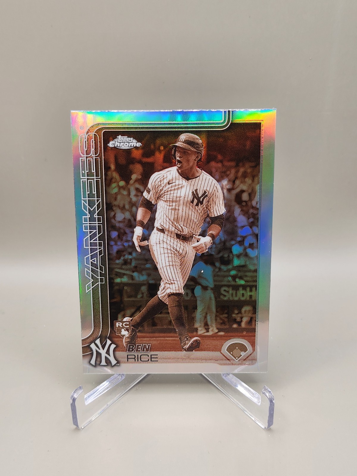 Ben Rice 2025 Topps Chrome Sepia Parallel RC #139 New York Yankees