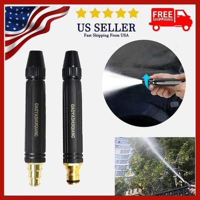 High Pressure Water Spray Gun Nozzle Garden Hose Pipe Lawn Car Wash Tool Plastic