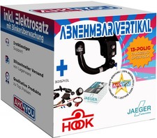 HOOK ANHÄNGERKUPPLUNG für Seat Exeo 3R2 + ST 3R5 abnehmbar vert. +13-polig SPEZ