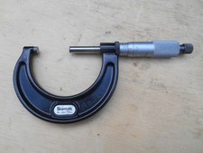 STARRETT 436 MICROMETER , 1-2" , .0001" , CARBIDE FACES , RATCHET STOP