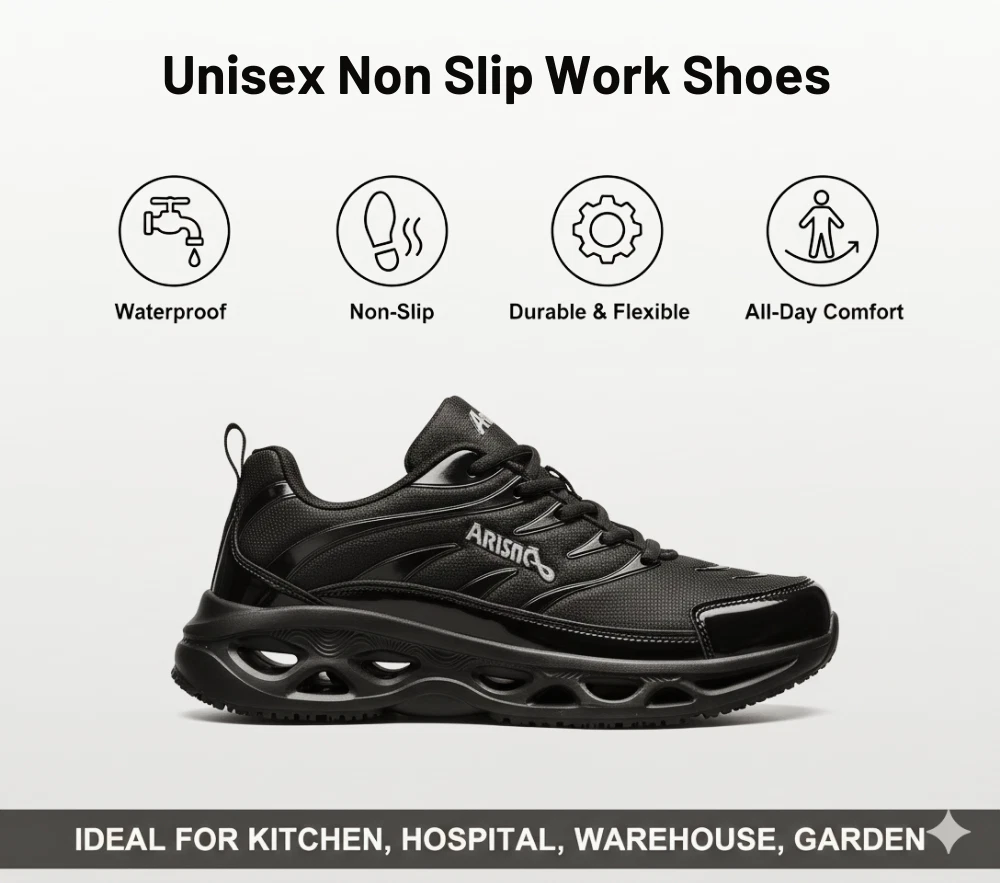 Non Slip Work Shoes Men Women Waterproof Chef Restaurant Slip Resistant Sneakers
Opens in a new wind