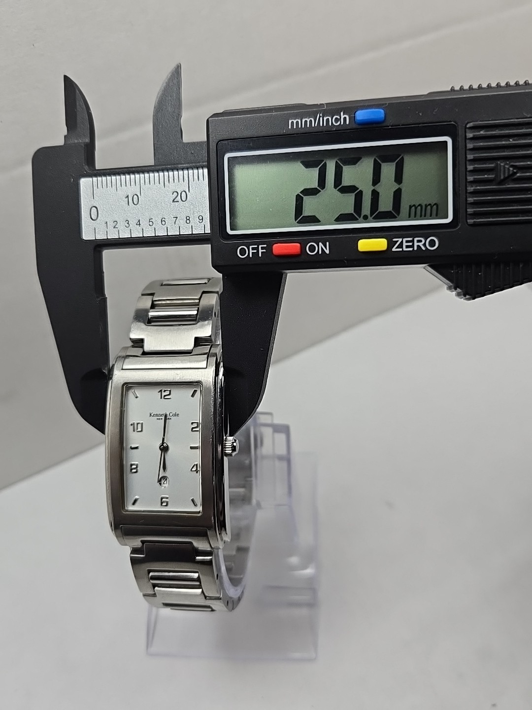 Kenneth Cole KC3142 Rectangular Stainless 50m Dat… - image 5