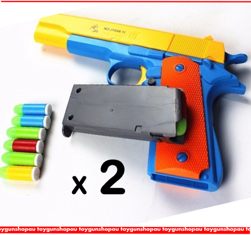 Kids Toy Gun Safe Shooter with Target Kids Safe Toy Gun 1911 Luminous Ammo - Picture 16 of 19