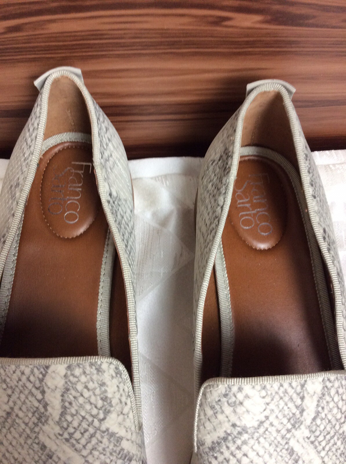 Franco Sarto Jeena Snake Print Loafer Natural Womens … Gem