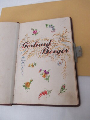 1934 GERHARD BERGER Poesie Album RÖTHENBACH / FRIEDERSDORF - 49 Widmungen