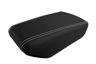 Console Lid Armrest Cover Leather for Nissan Maxima 2016-2021 White Stitch
