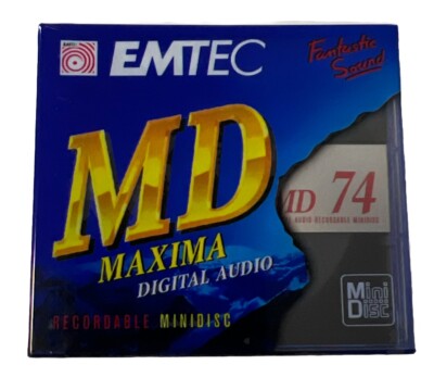 EMTEC MD MAXIMA 74 Digital Audio NEU  Recordable Mini Disc / 74 MIN  NEW, OVP.