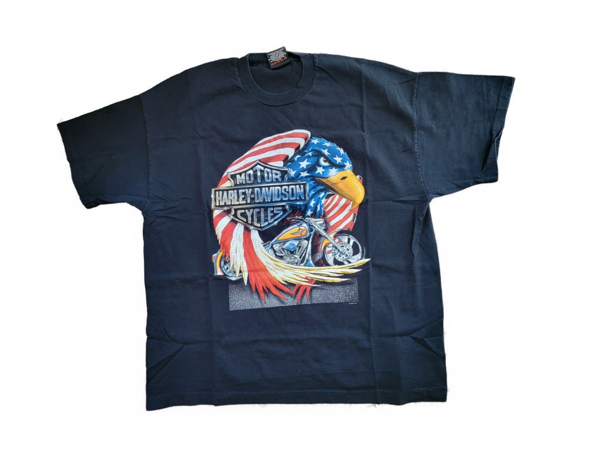 Vintage 1996 Harley Davidson T-shirt Athens Greece 2XL Made in 