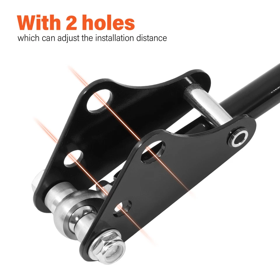 Barras de amarre de tracción negras con herrajes para Chevrolet S10 GMC Sonoma Jimmy 1982-04 Foto 2 de 4