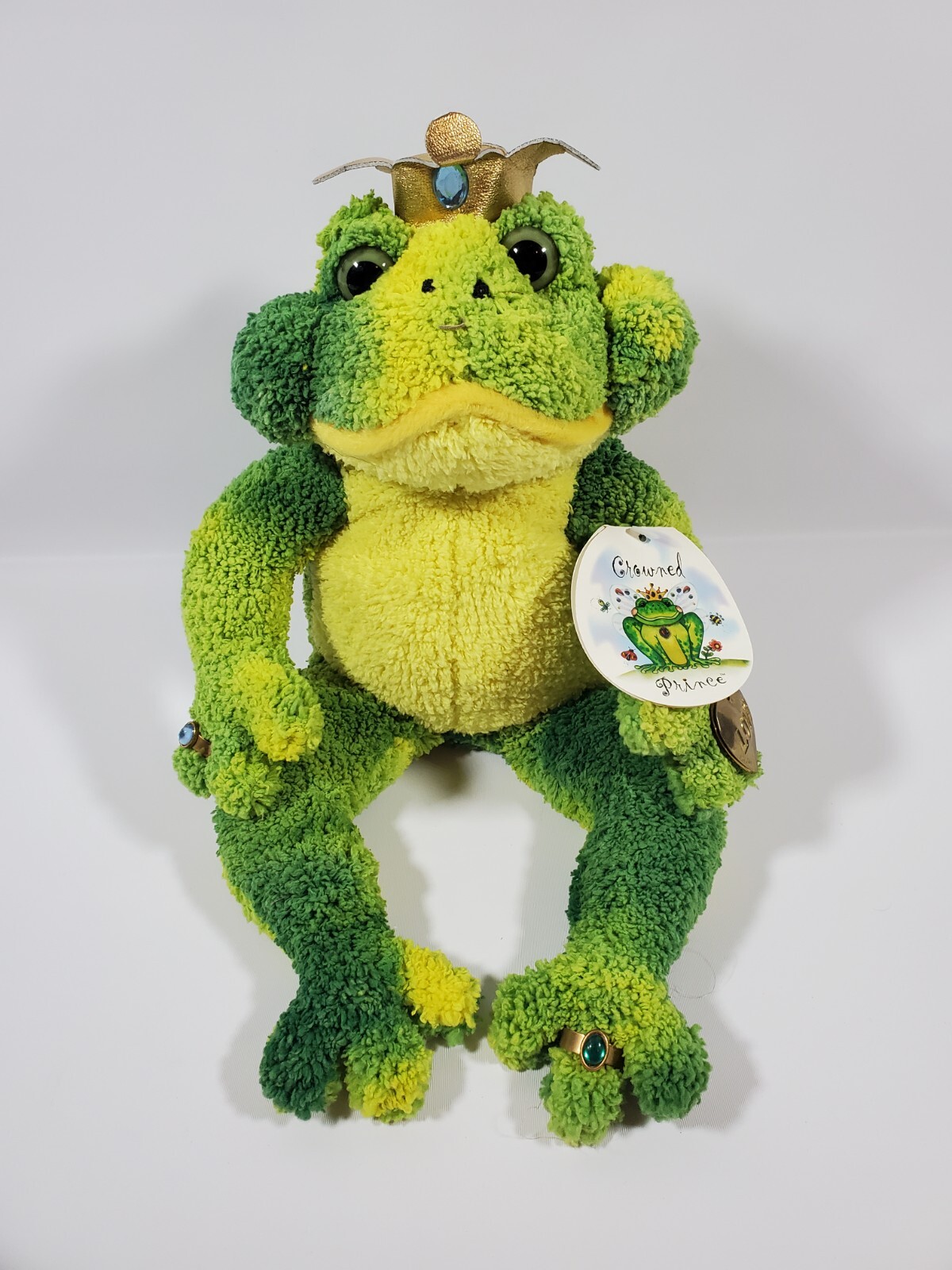 Aurora SOFT CROWNED FILBERT PRINCE FROG W/ JEWELRY 14" Plush Stuffed Animal NEW eBay