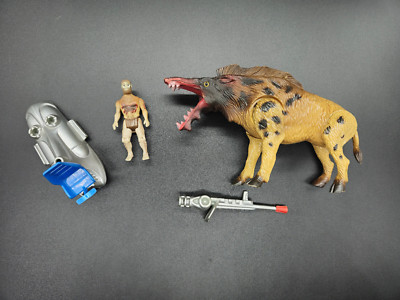 Figurine Dino Riders Ice Age - Killer Warthog & Zar - Comansi Espagne - Vintage