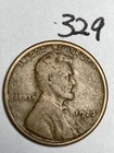 1923-S LINCOLN WHEAT CENT, low mintage date, nice fine grade,  #329