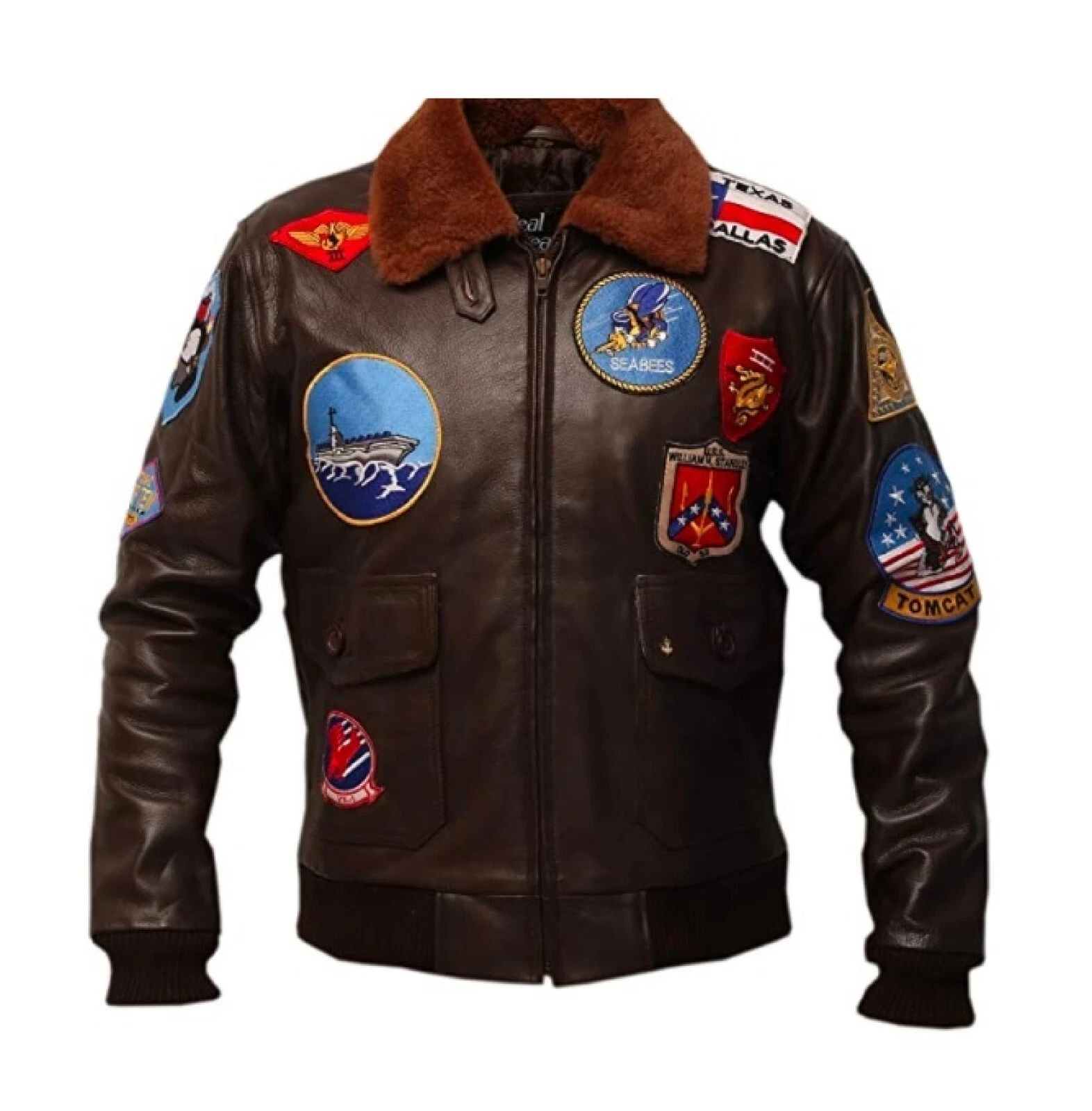 Leather Jacket Flight WW2 Bomber Brown Jacket