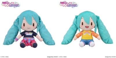 Hatsune Miku Love and Berry Fuwapuchi M Plush Set of 2 SEGA JAPAN