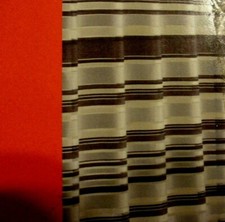 new GRAY Black Horizontal classic STRIPES Geometric SHOWER CURTAIN Shimmery