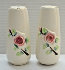 Vintage Rose Salt and Pepper Shakers from Japan