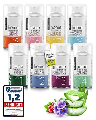 Roselive HOMEX Raumspray 3x250 ml Lufterfrischer mit Parfümessenzen Raumduft