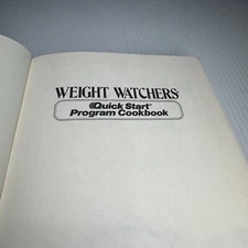WEIGHT WATCHERS~Quick Start Program Cookbook by Jean Nidetch 1984