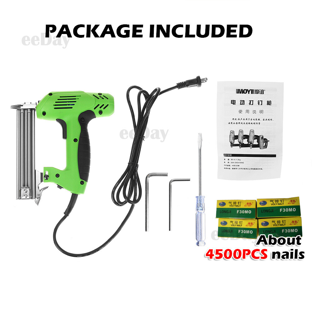 2000W Electric Staple Gun kit Heavy Duty woodworking+10000 Framing