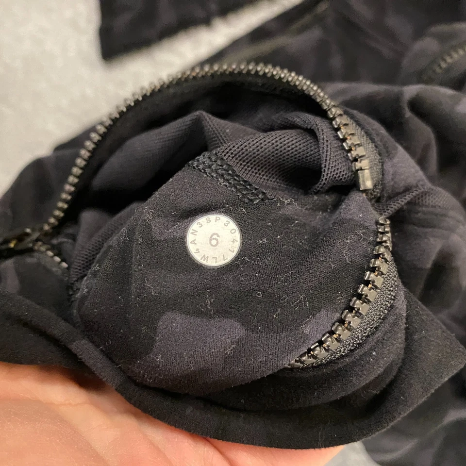 Chaqueta Lululemon Full Freedom Sequoia Camuflada Para Mujer 6 Cremallera Completa Correr Gimnasio W4AN3S Foto 2 de 4