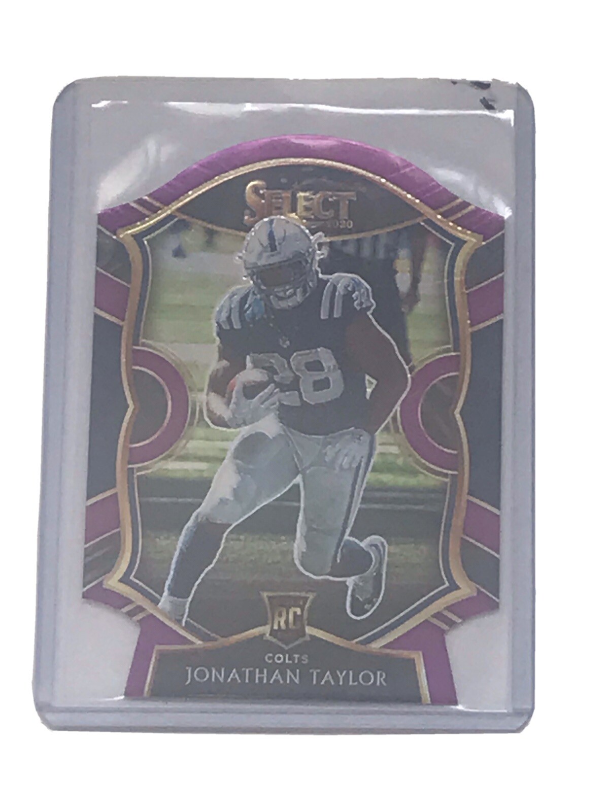2020 Select Jonathan Taylor Rookie Maroon Die Cut Prizm SP Concourse #53 Colts