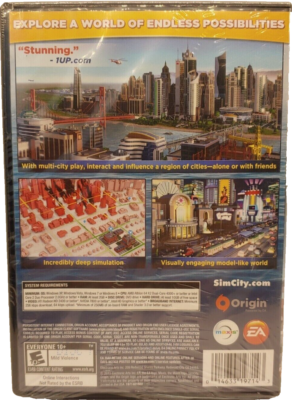 FACTORY SEALED Simcity 2013 Sim City PC DVD XP Vista 7 8