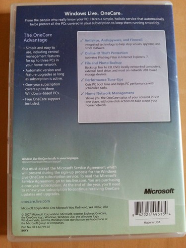 Windows Live OneCare (2007, Service Desk Edition) - Picture 2 of 2