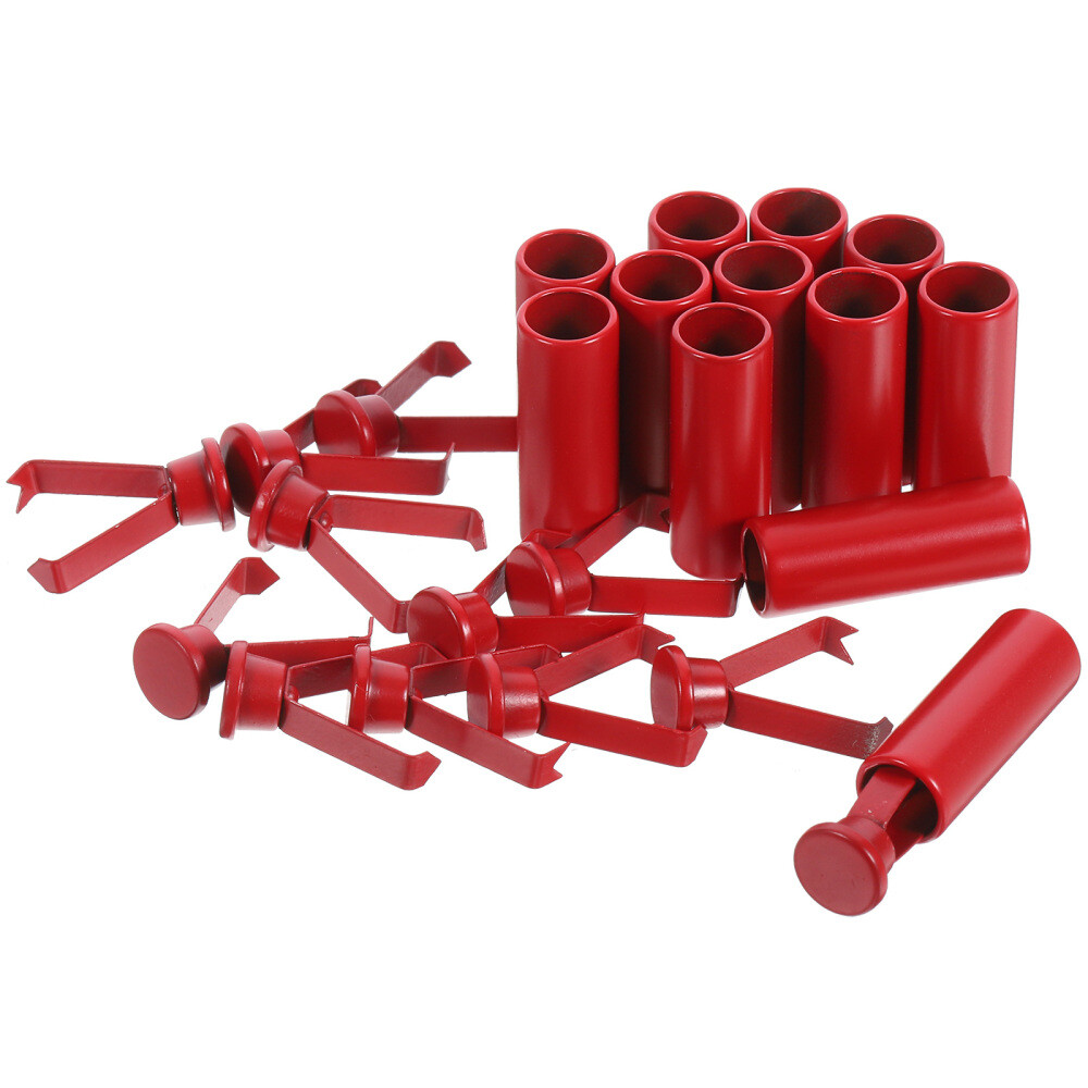 APL 12 Pezzi Fibbia Fissaggio Coulisse Fermacavi per Coulisse Tappo Fine Metallo