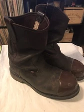 Mens Thorogood Wellington Steel Toe Work Boots sz 9 D Tuff Toe Protection