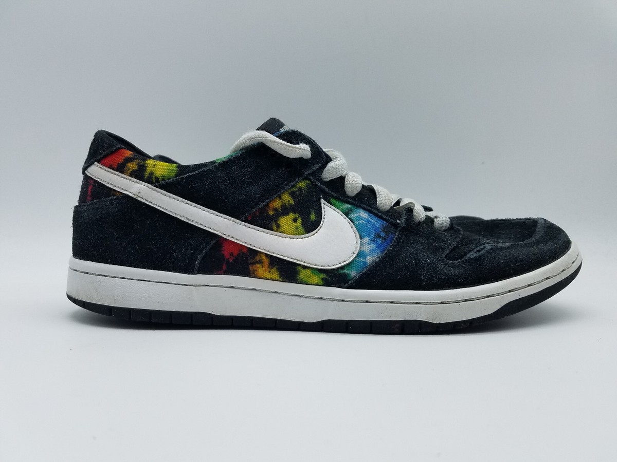 Nike Dunk Low Pro Ishod Ware Tie Dye Men's Size 9 Sneakers Black