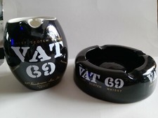 Vintage WADE  VAT 69 Whisky Jug  & ASHTRAY Made in England